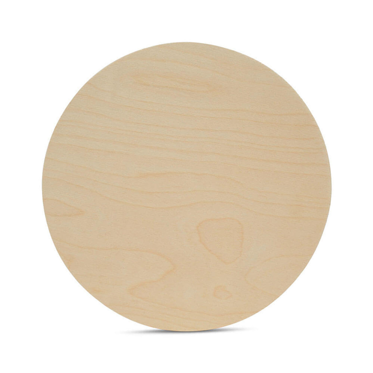 12" CIRCLE BLANK, WOODEN CUTOUT, 1/4" THICK, BIRCH PLYWOOD, WHOLESALE - BULK