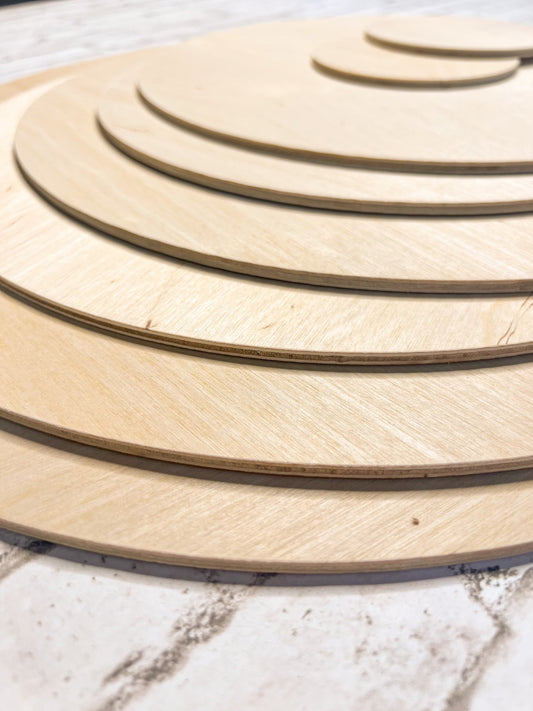 Wooden Circle Cutouts 15, 1/4 Thick plywood circles.