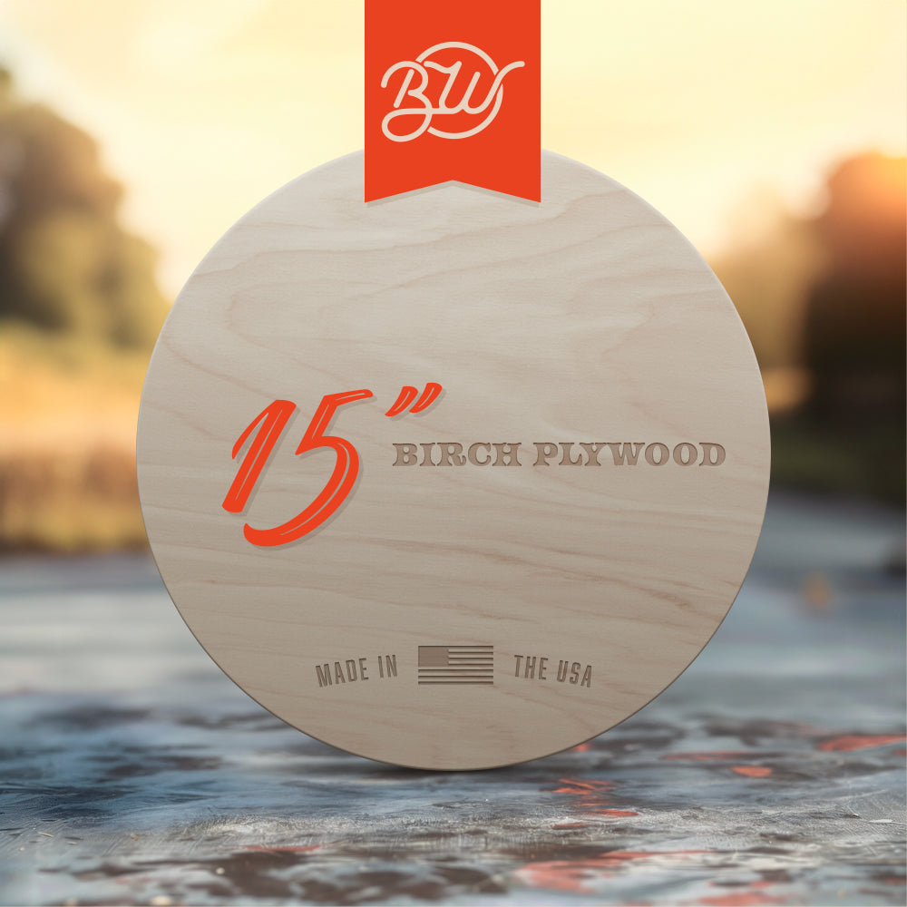 25 Wood Circle Blanks With Center Hole - 2.5" Diameter, 1/8" Thick Baltic Birch For Crafts