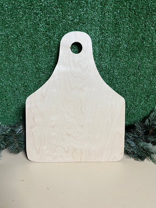 18INCH BIRCH COWTAG (1/4inch thick)