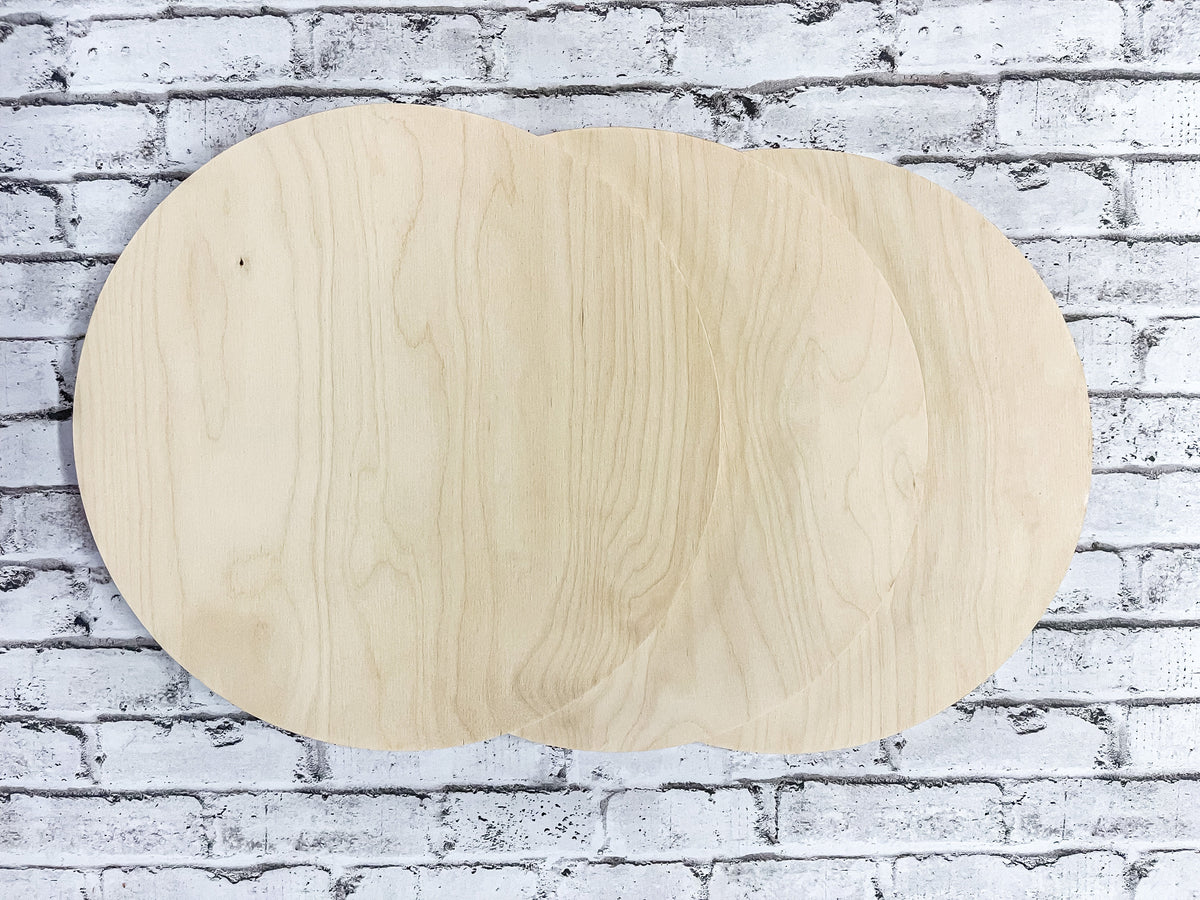 3-Pack 12 Inch Birch Wood Rounds 1/4
